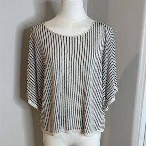 Striped Black and White Women's Top